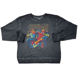 Character Boy's Long Sleeve Soft Graphic Tee Pullover - Spiderman